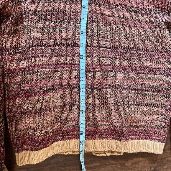 Cousin Johnny Womens Cardigan Knit Sweater Size S Anthropologie Sunset Spacedye - Picture 6 of 6